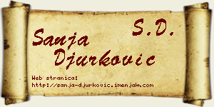 Sanja Đurković vizit kartica